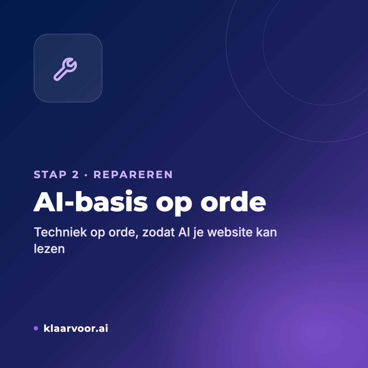 AI-basis op orde – Klaar Voor AI